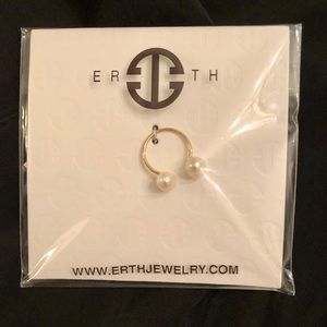 ERTH Tu y Yo ring. 14k gold plated.